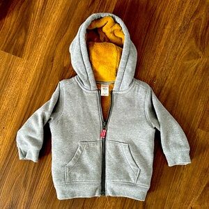 Carters fully fleece lined hoodie. 18 months
